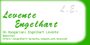 levente engelhart business card